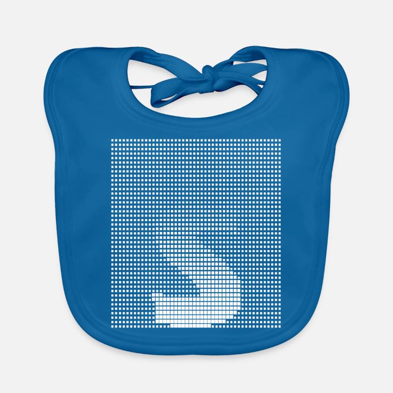 Letter S, Name, der Buchstabe S - Baby Bio-Lätzchen - Pfauenblau