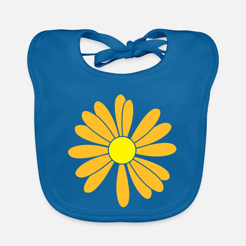 Flowers patch Organic Baby Bibs