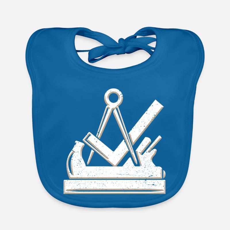 Carpenter et menuisier symbole de guilde 3D grunge utilisé Bavoir bio Bébé