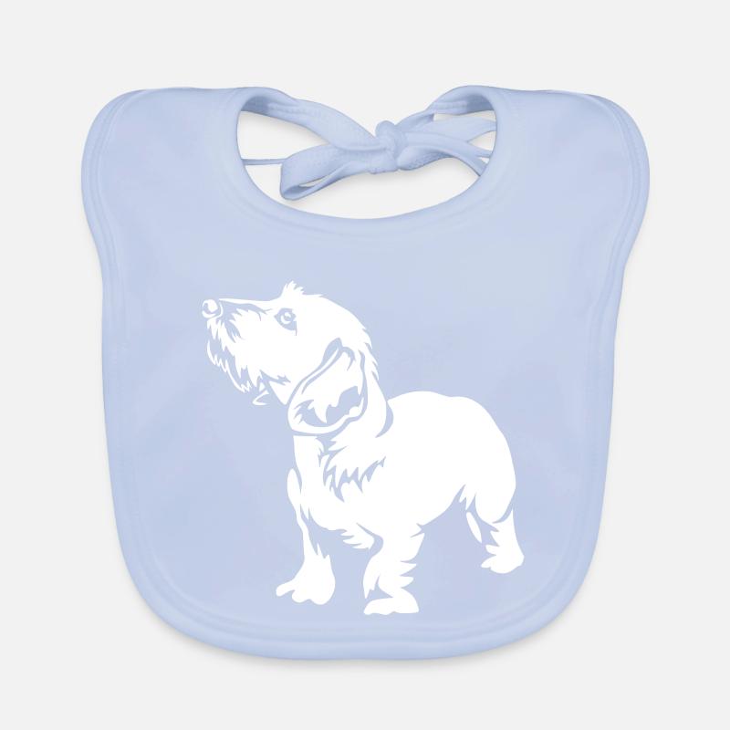 Dachshund "Black Edition" Organic Baby Bibs