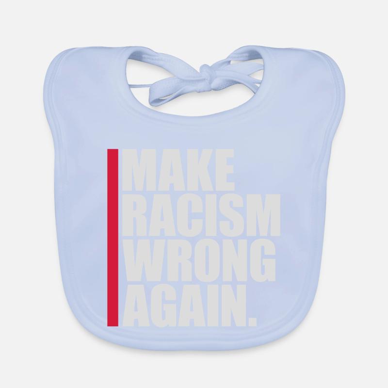 make racism wrong again Organic Baby Bibs