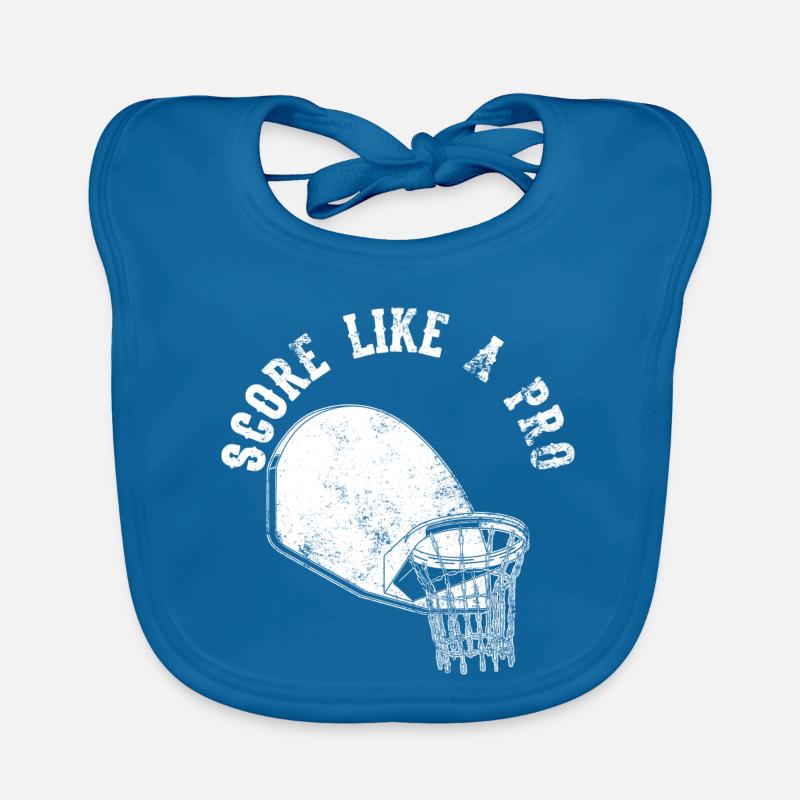 Basketball Slogan Bavoir bio Bébé