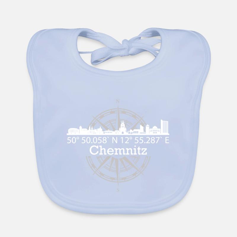 Skyline Chemnitz Baby Bio-Lätzchen