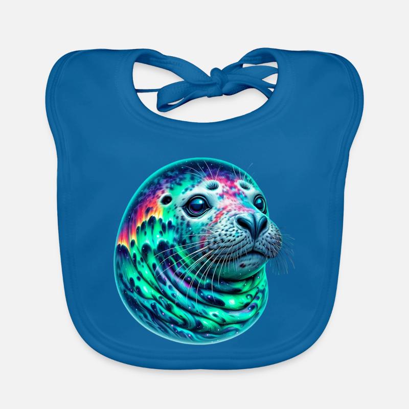 Aurora Borealis Siegel Baby Bio-Lätzchen