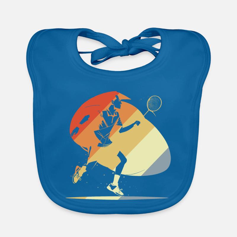 Vintage Badminton Baby Bio-Lätzchen