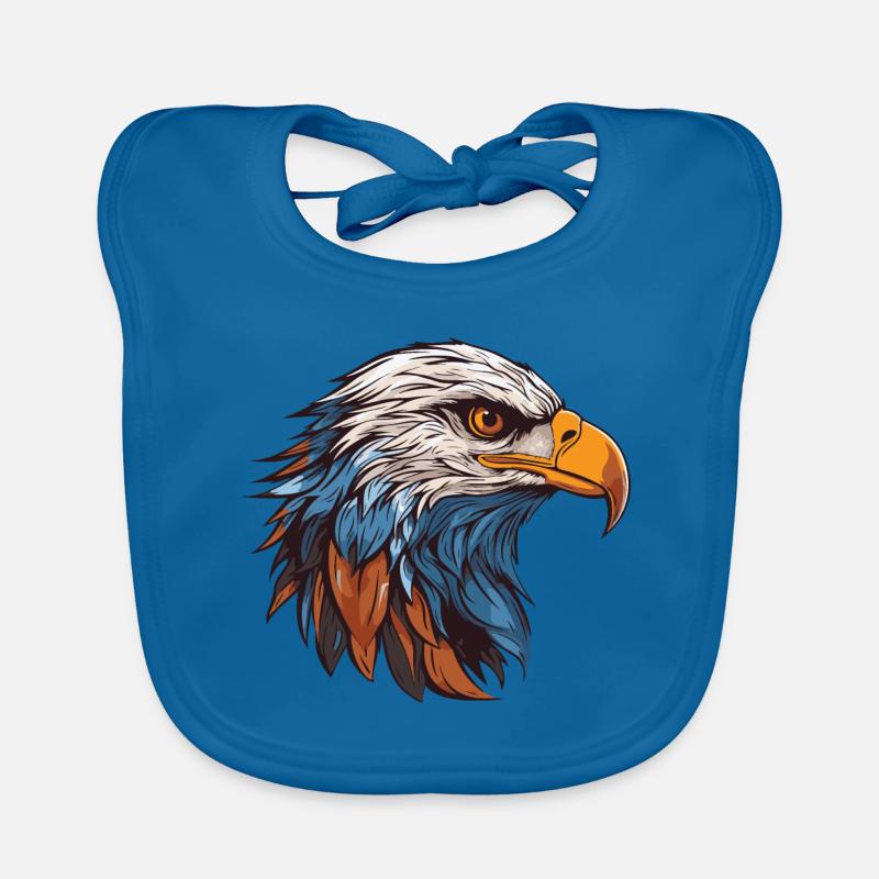 Eagle Portrait Organic Baby Bibs