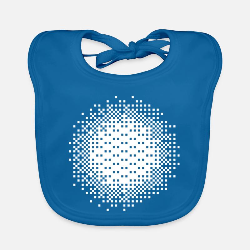 Geometric Dot Pattern design Organic Baby Bibs