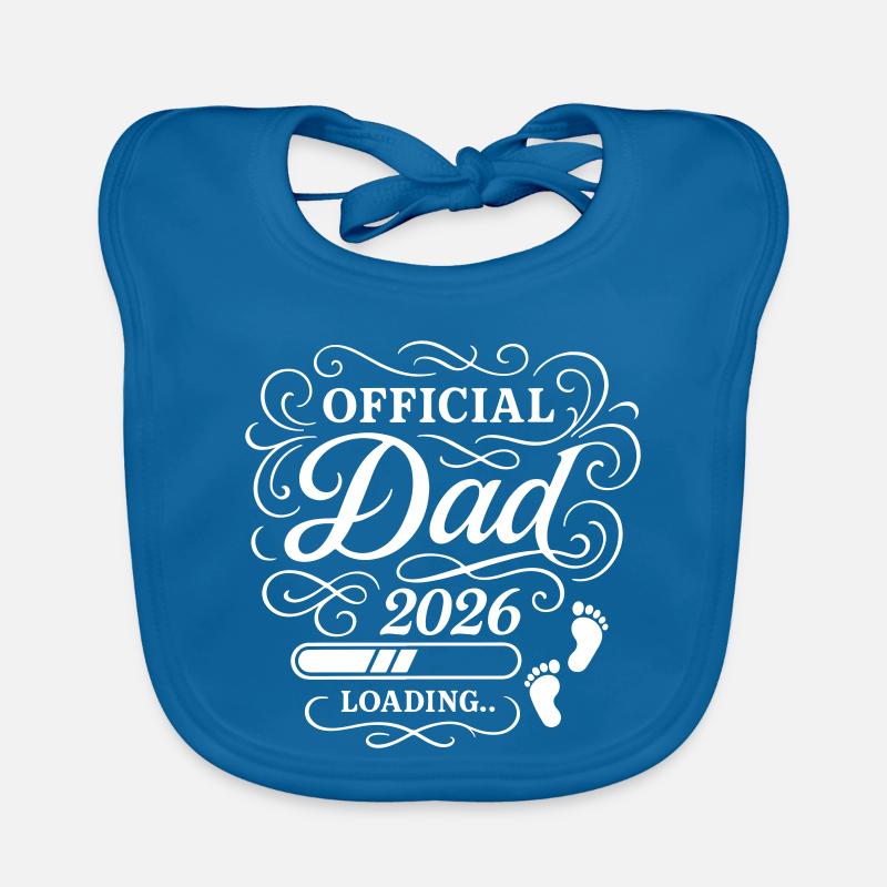 Dad 2026 Papa Loading Vaterschaft Baby Bio-Lätzchen