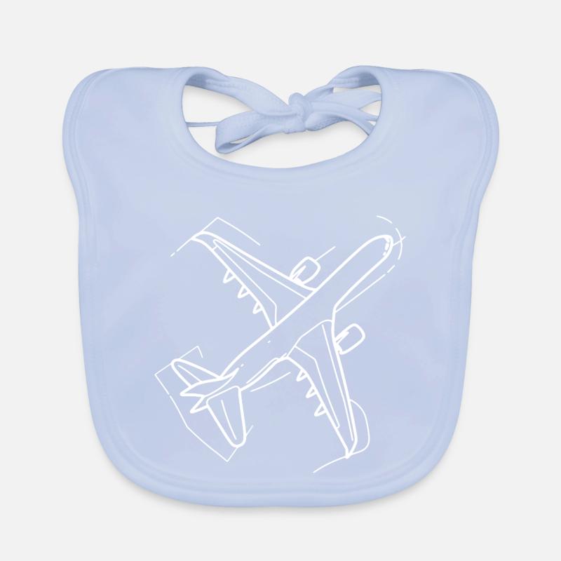 Dessin d’avion Bavoir bio Bébé