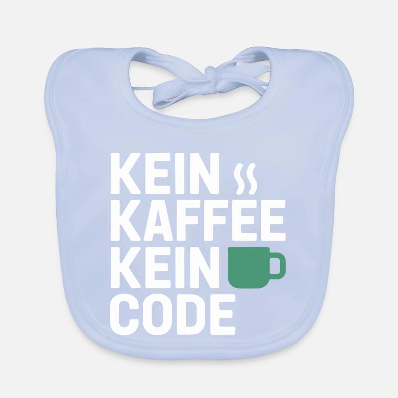 No Coffee No Code Programmeur Informaticien Bavoir bio Bébé