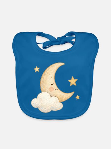 LITTLE DREAMER - Baby Bio-Lätzchen - Pfauenblau