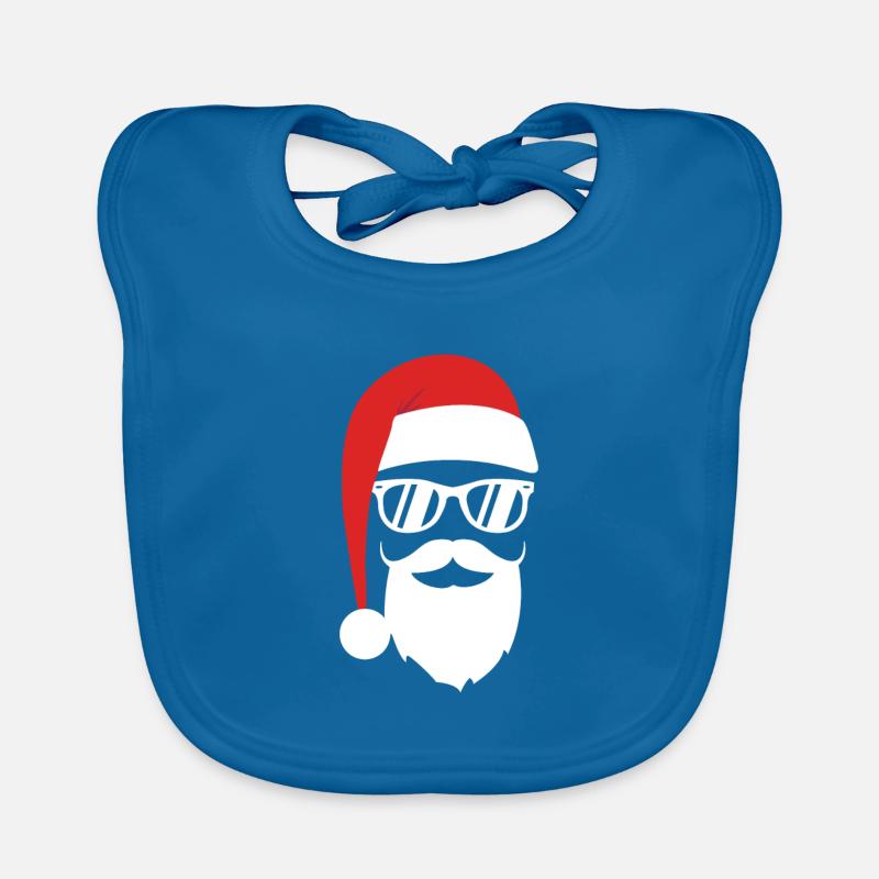 Hipster Santa Weihnachtsgeschenk Bart Nikolaus Baby Bio-Lätzchen