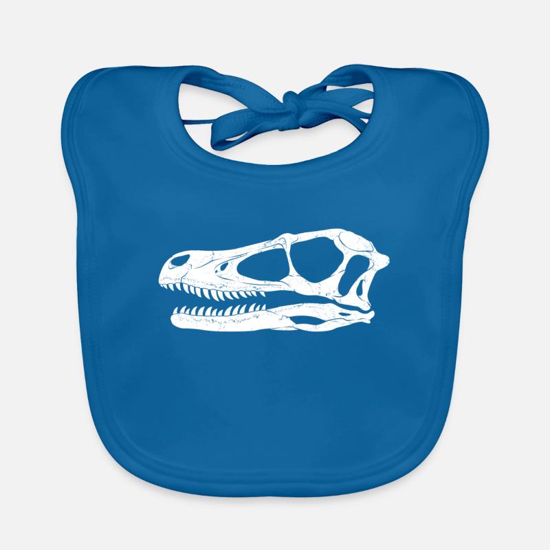Velociraptor Fossil Organic Baby Bibs