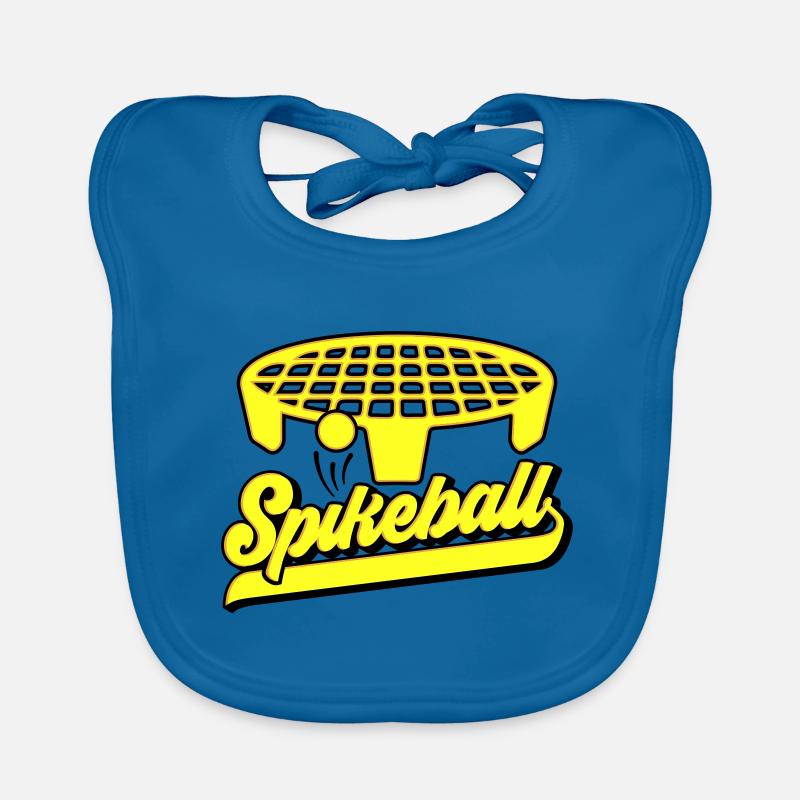 Les couleurs peuvent être modifiées | Roundnet Spikeball Fun Bavoir bio Bébé