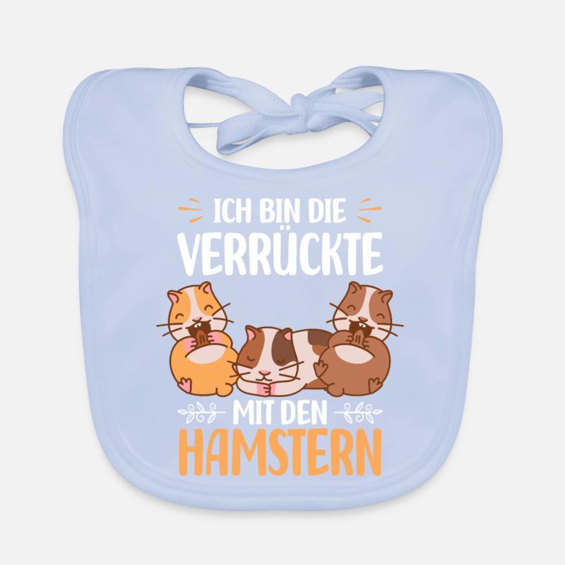 Hamster Mädchen Baby Bio-Lätzchen