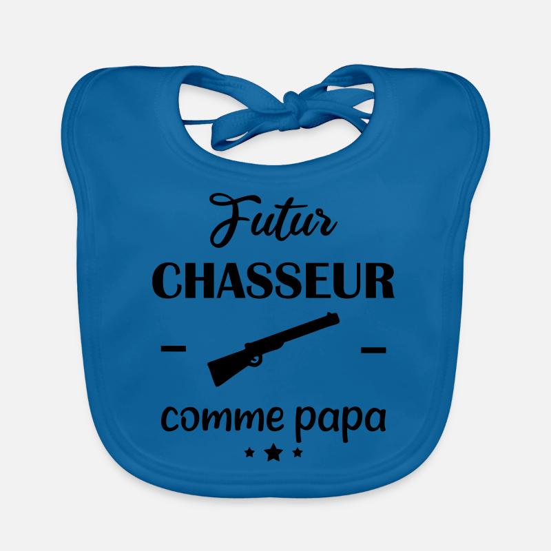 Futur chasseur comme papa, cadeau de naissance Bavoir bio Bébé