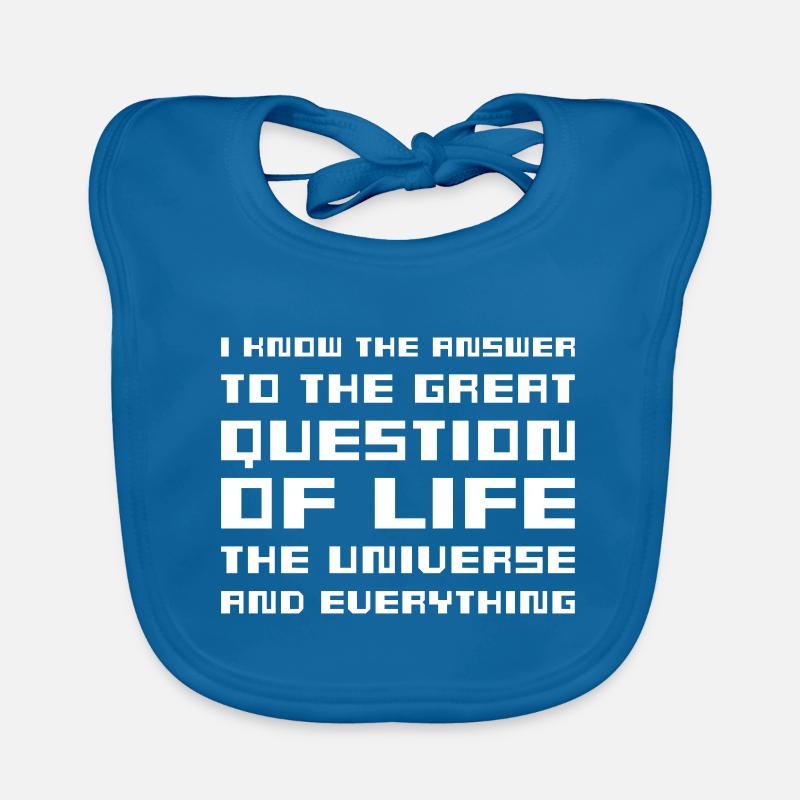 I know the answer - Hitchhiker's Guide Organic Baby Bibs