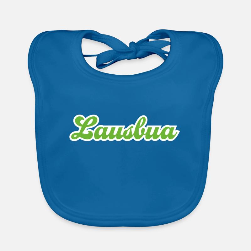 Lausbua Grün Baby Bio-Lätzchen