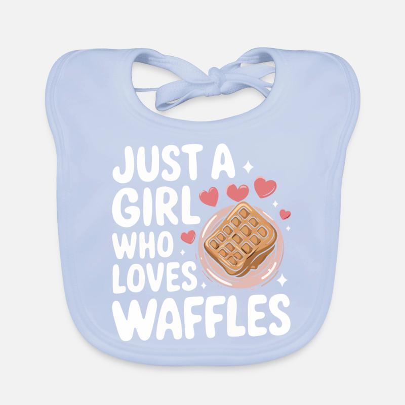 Waffles Breakfast Sweets Organic Baby Bibs