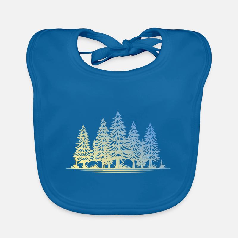 Forest Trees Organic Baby Bibs