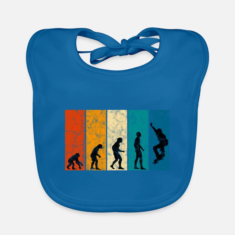 Evolution Skateboarder Skateboard Skater Skate Bavoir bio Bébé