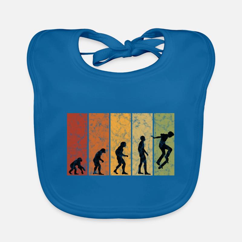 Evolution Skateboarder Skateboard Skater Skate Bavoir bio Bébé