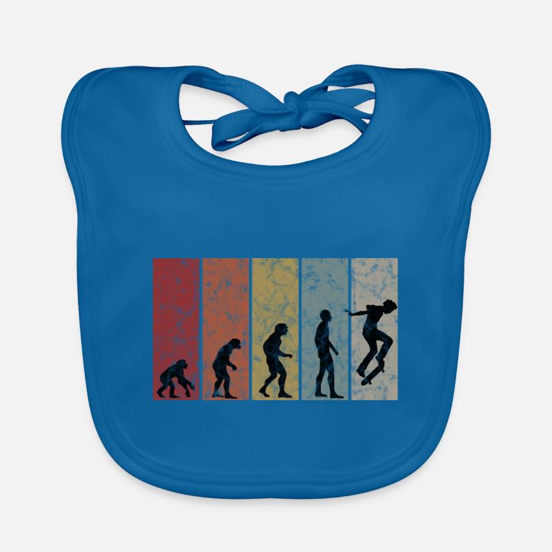 Evolution Skateboarder Skateboard Skater Skate Bavoir bio Bébé