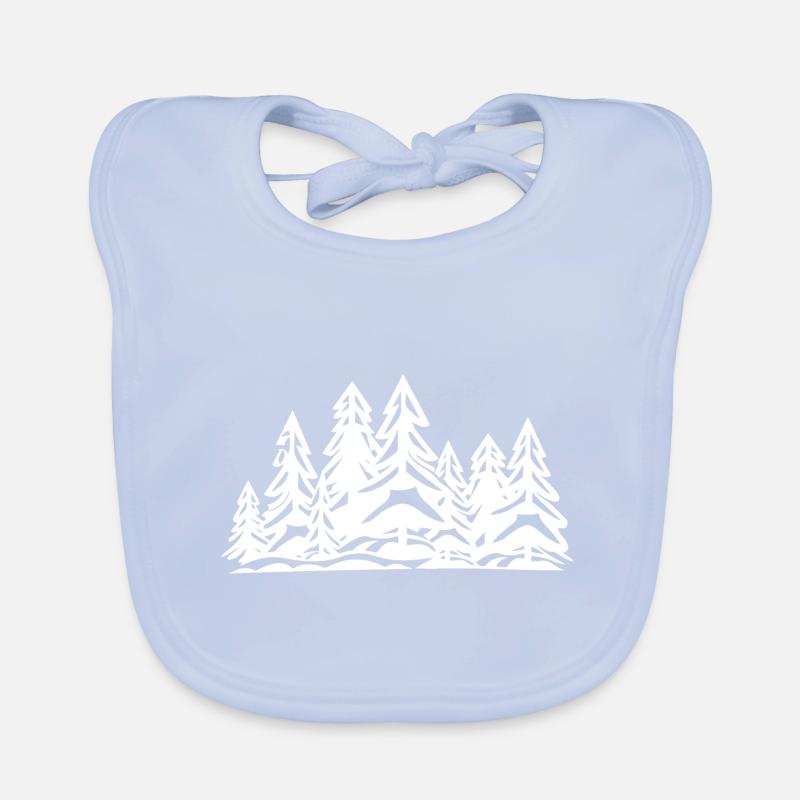 Wald Bäume Baby Bio-Lätzchen