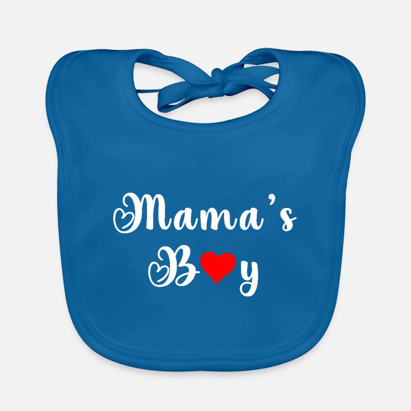 Mama's boy - Bavoir bio Bébé - bleu paon