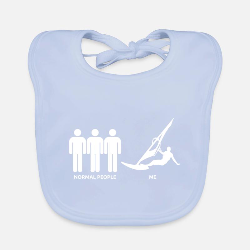 Planche à voile Surf de windsurf Drôle Windsurfing Bavoir bio Bébé