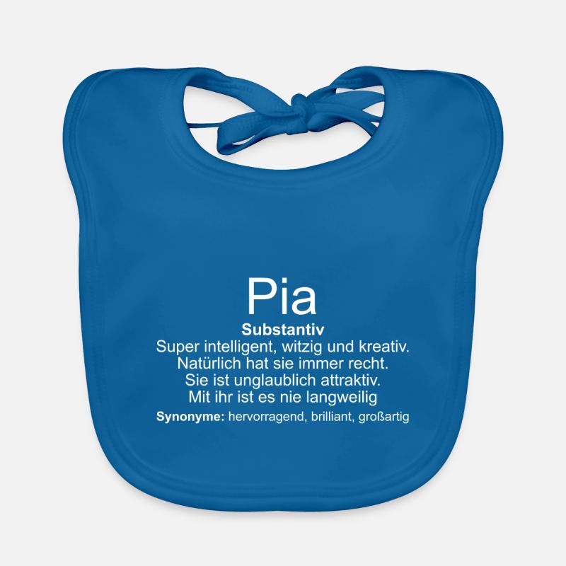 Nom Définition Pia Bavoir bio Bébé