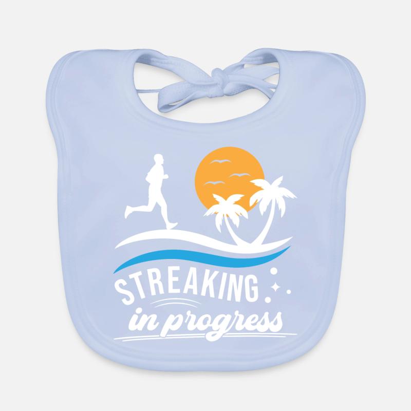 Streaking in Progress - Streak Runner Baby Bio-Lätzchen