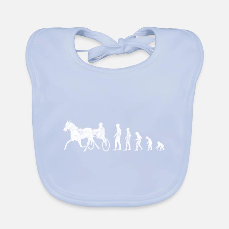 Trotter trotting races in Evolution Style Organic Baby Bibs