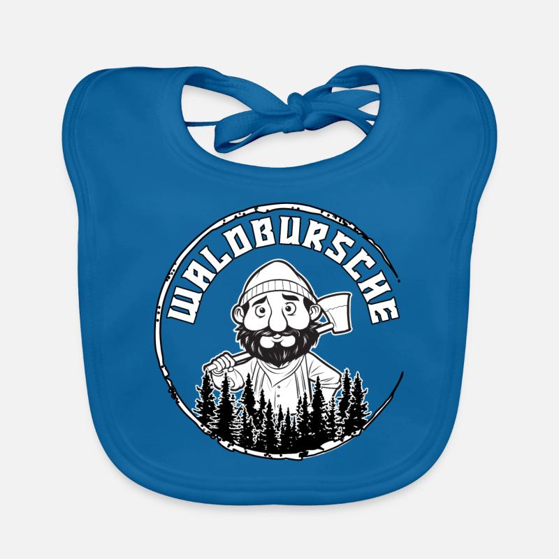 Cool lumberjack daddy forest boy gift Organic Baby Bibs