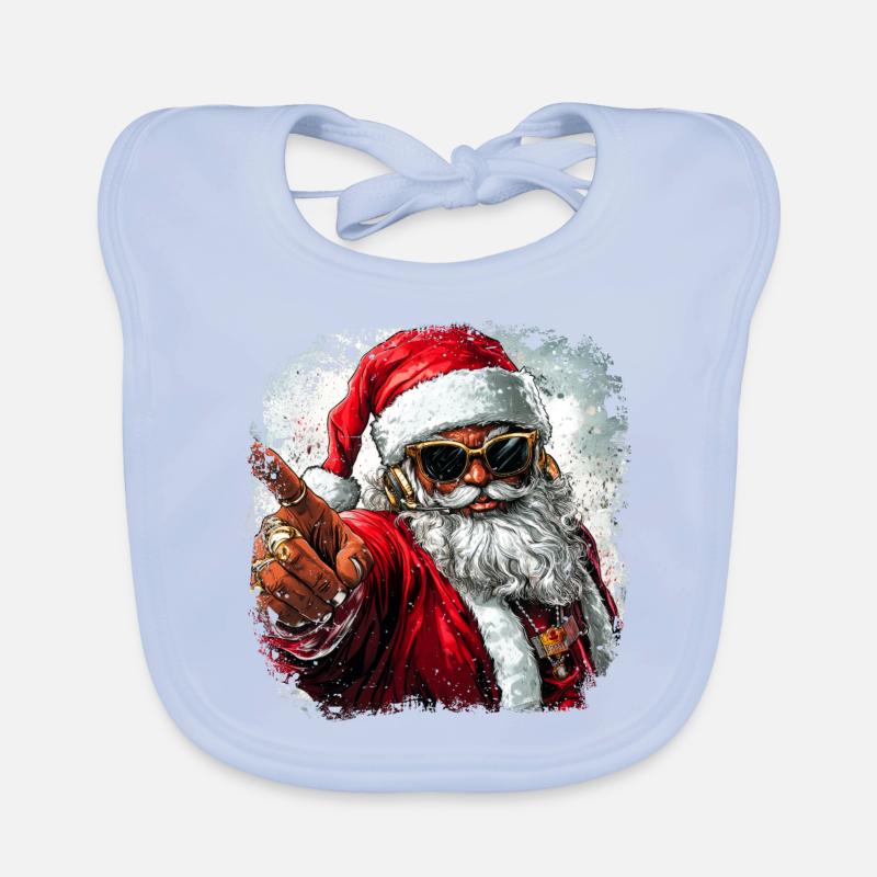 Rapper Weihnachtsmann Baby Bio-Lätzchen
