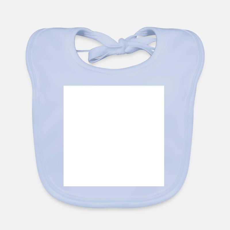 Square white Organic Baby Bibs