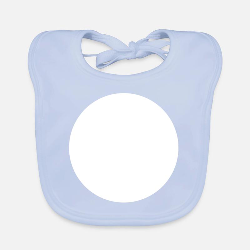 Cercle blanc Bavoir bio Bébé