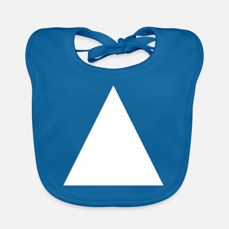 Triangle blanc Bavoir bio Bébé