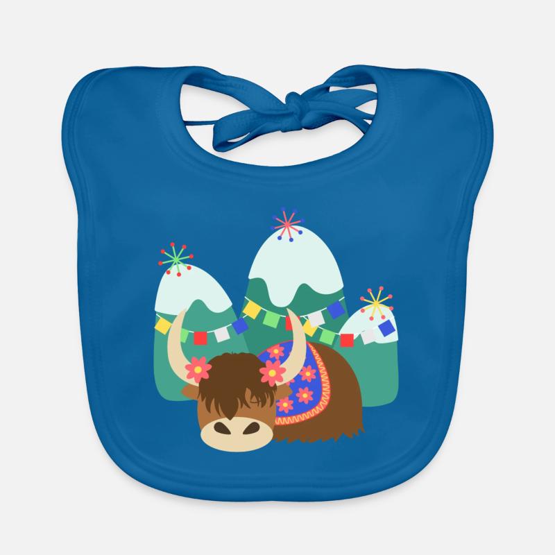 Yak tibétain endormi Bavoir bio Bébé