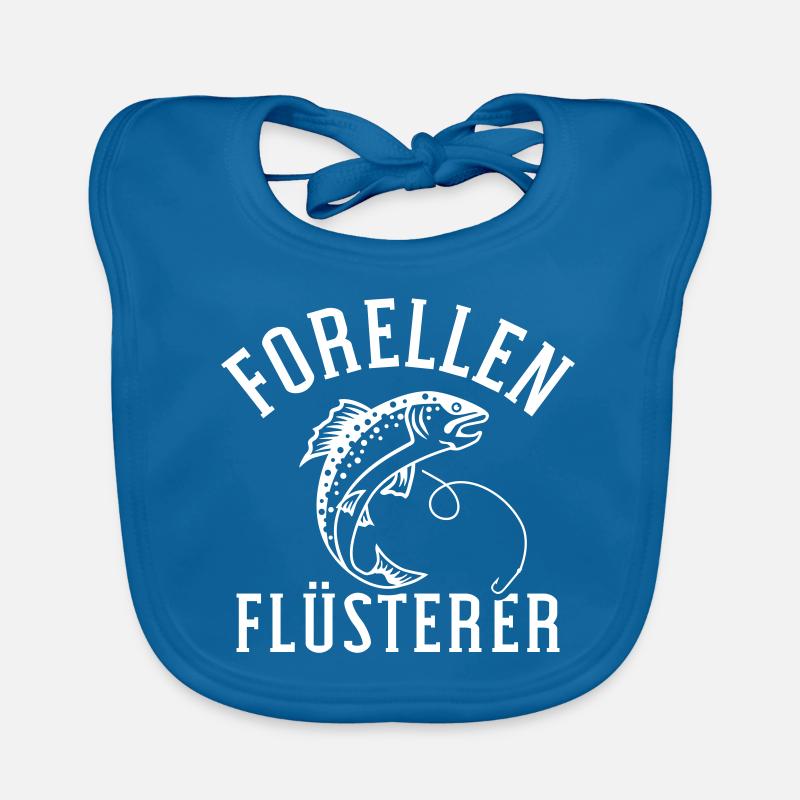 Forelle - Baby Bio-Lätzchen - Pfauenblau