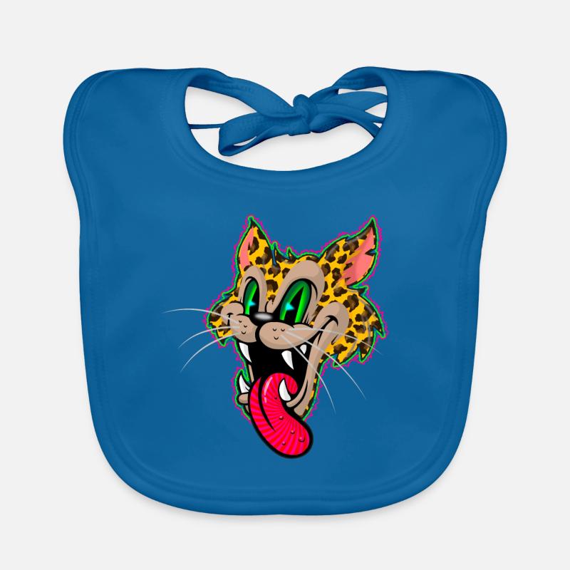 Leopard Comic Bavoir bio Bébé