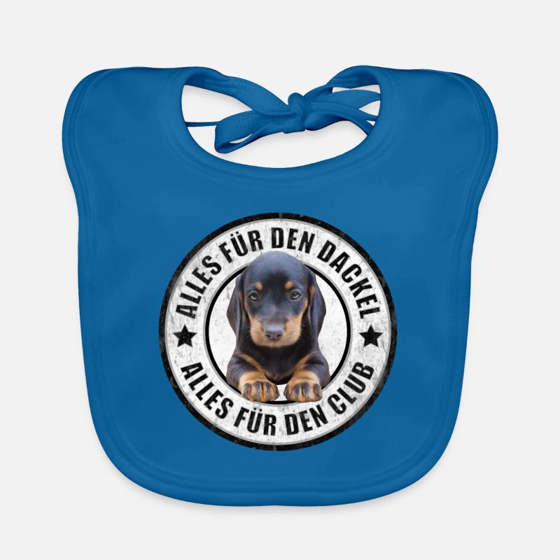 Dackel - Dachshund - Alles für den Dackel Baby Bio-Lätzchen
