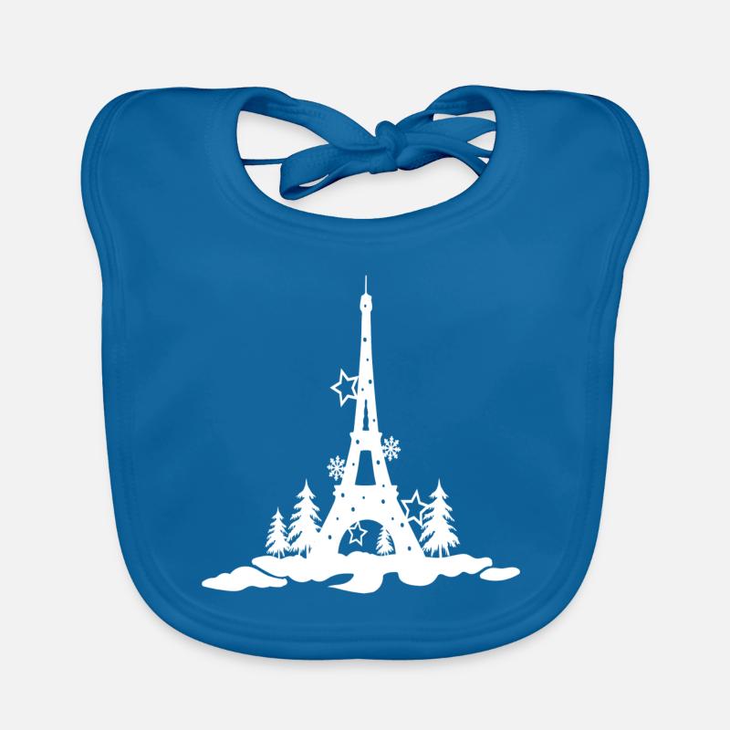 CHRISTMAS EIFFEL TOUR 2,Tour eiffel paris Bavoir bio Bébé