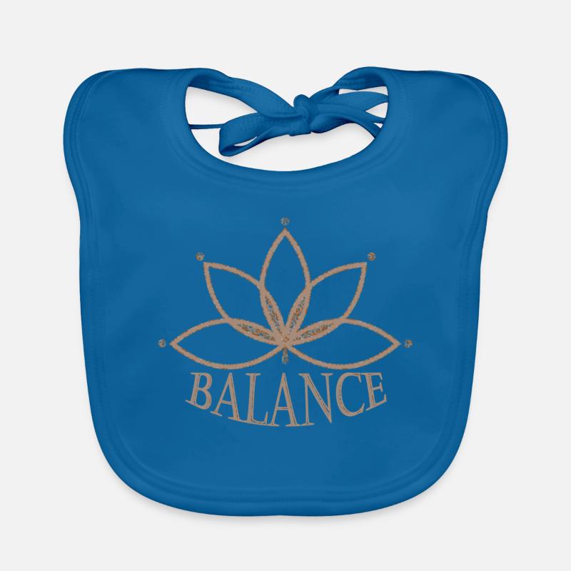 Équilibre de conception de yoga Bavoir bio Bébé