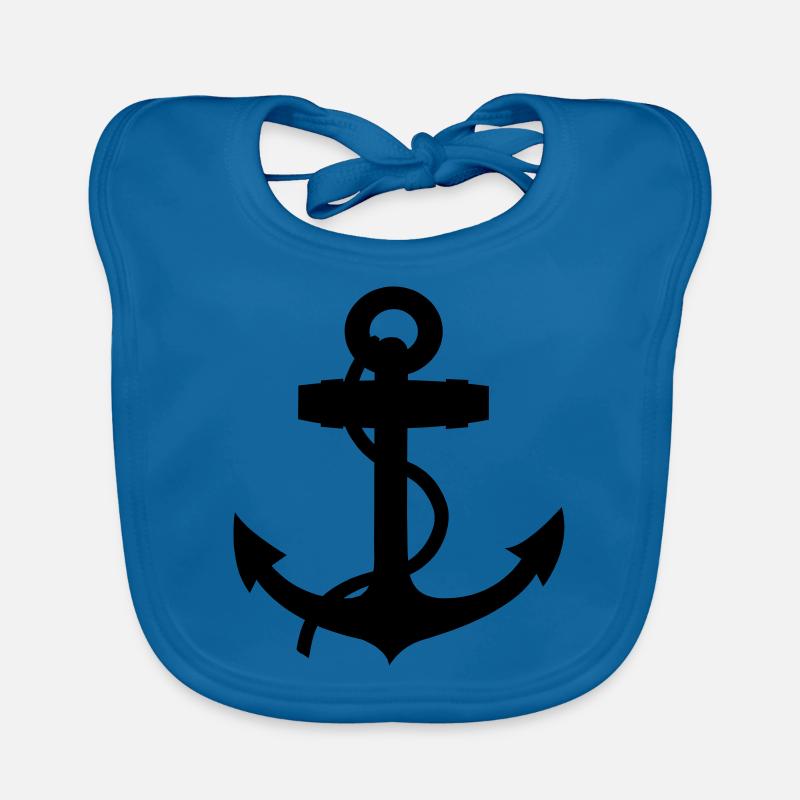boat anchor Baby Bio-Lätzchen