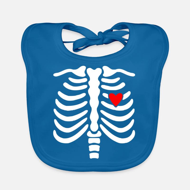 Skeleton-Skeleton Organic Baby Bibs