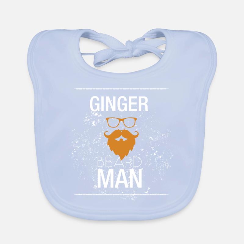 Ginger beard man Organic Baby Bibs