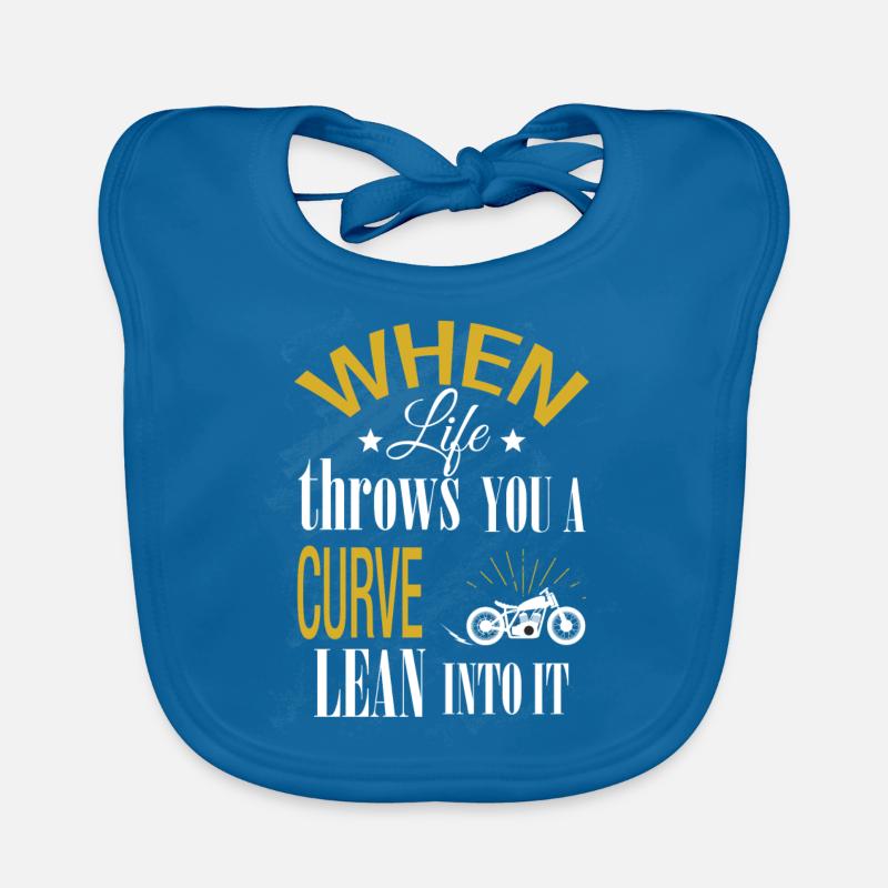 When life throws you a curve lean into it Organic Baby Bibs