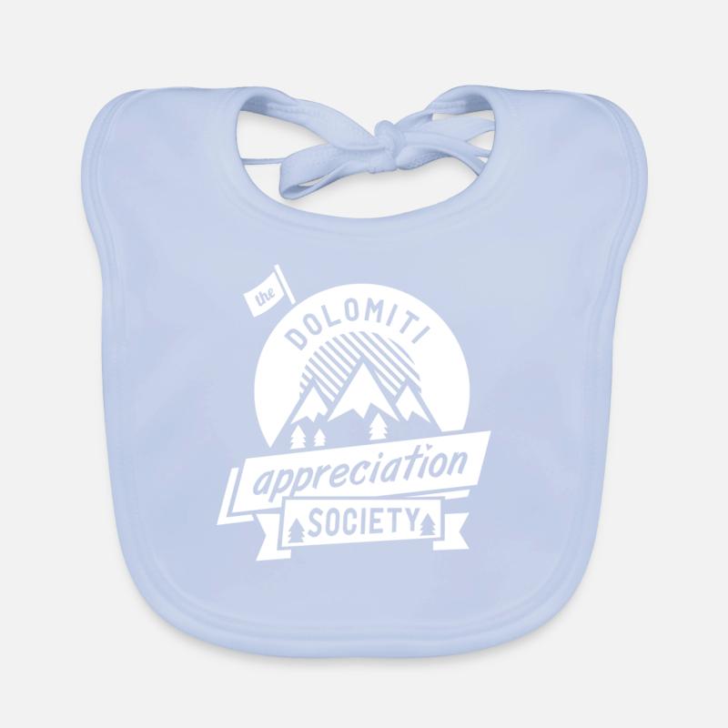 Dolomite Appreciation white Organic Baby Bibs
