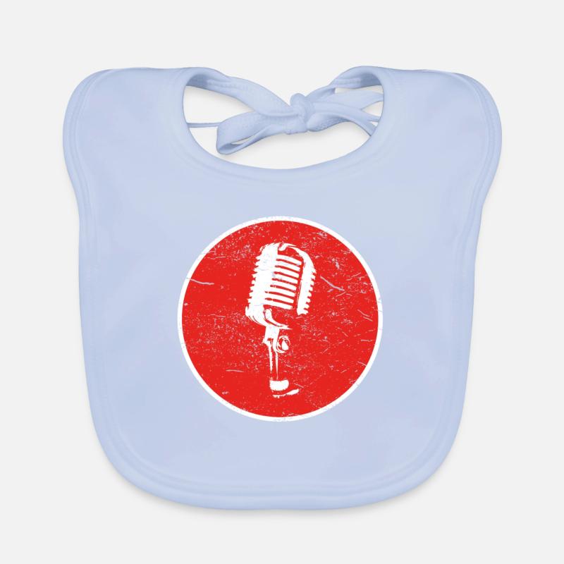 Geschenk MIKROFON MICROFON MIC Baby Bio-Lätzchen